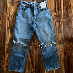 Abercrombie & Fitch The Ankle Straight Ultra High-rise